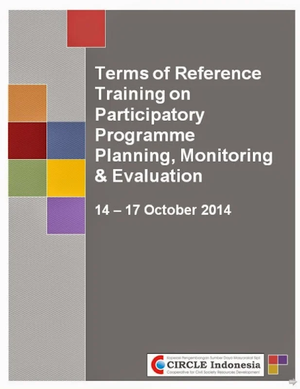 Pelatihan Perencanaan, Monitoring & Evaluasi Program yang Partisipatif, 14 - 17 Oktober 2014